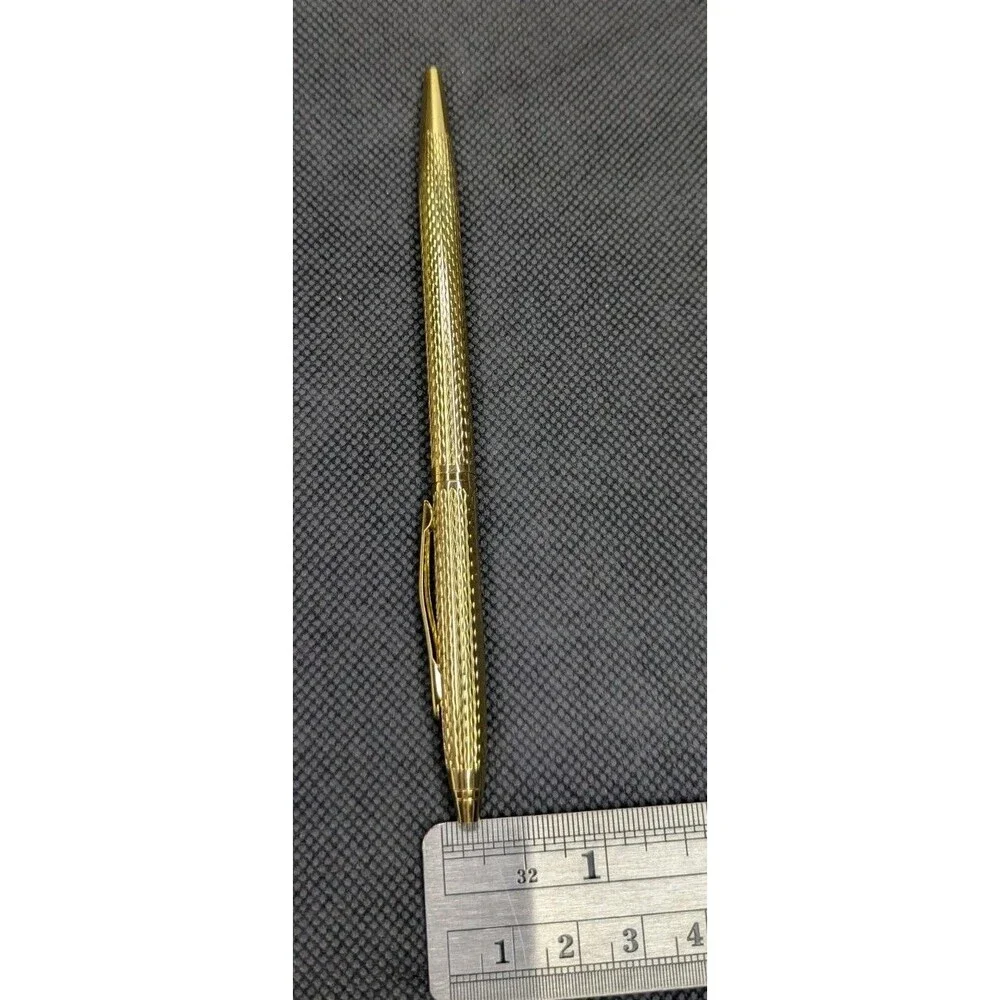 Pen Set for Small Journal/Agenda/Planner - Gold, Small, Twist Top, Black Ink